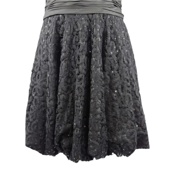 Marc Bouwer Black Beaded Bubble Cocktail Dress 6 - Picture 7 of 11